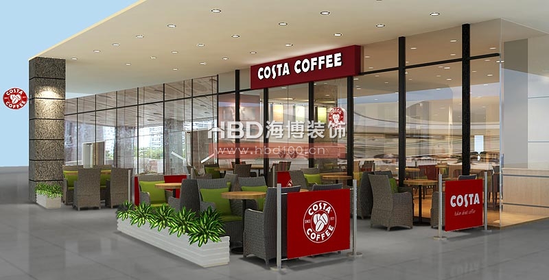 COSTA coffee 商場(chǎng)咖啡廳設計裝修