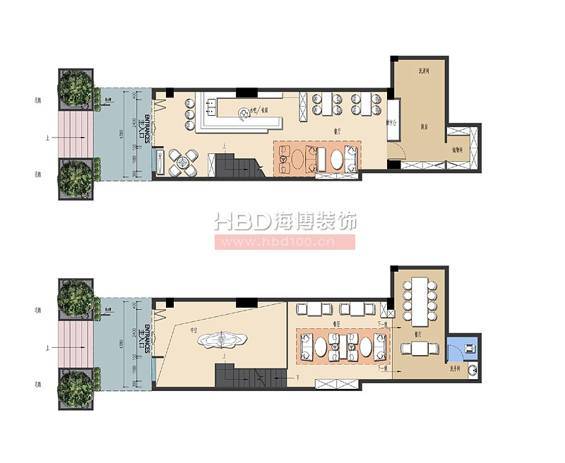 咖啡廳設計平面方案